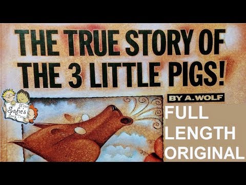 THE TRUE STORY OF THE 3 LITTLE PIGS - Children's Books Read Along Aloud | As told to Jon Scieszka