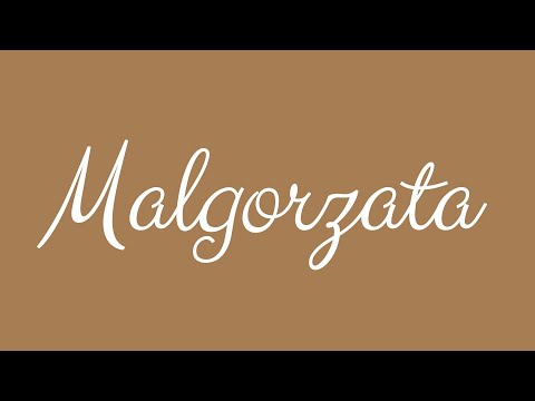 ✎ Malgorzata ✎ English Cursive Handwriting Tutorial