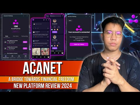 Acanet - New Telegram Airdrop Bot 2024 | Collect AcaPoints & Claim | Solid ng Features Nila