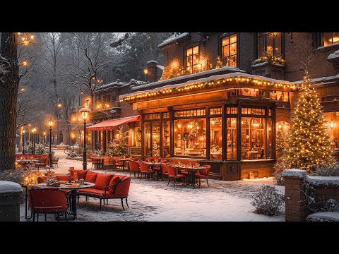 Jazz Relaxing Music - Happy Christmas Jazz Music for Unwind 🎄 Cozy Christmas Coffee Shop Ambience