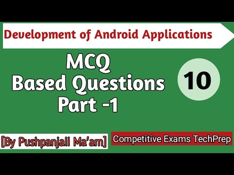 Android  MCQ Based Questions || Development of Android Applications ||  For Semester Exams