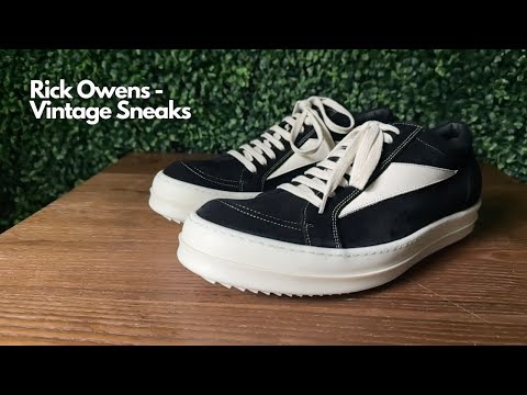 Rick Owens Vintage Sneaks- Quick Look + On Foot