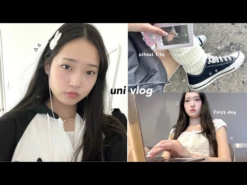 first day of UNI vlog📎: grwm, third year student, what's in my backpack, busy student life