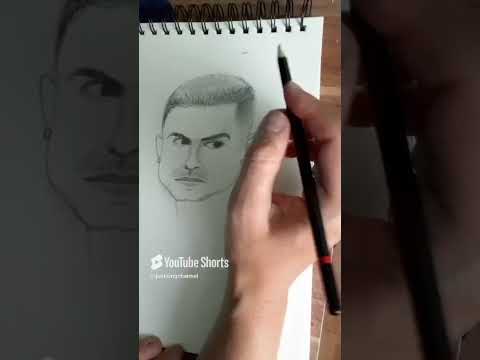 How to draw Cristiano Ronaldo #ronaldodrawing #drawing #sketch #cristianoronaldo #paintingchannel