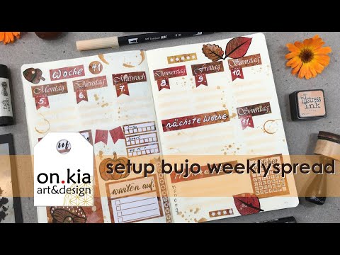 Setup Bulletjournal weeklylog 41/2020