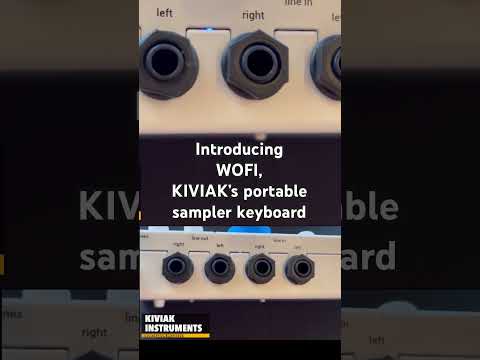 Introducing @kiviakinstruments9665 new #WOFI portable lofi sampler keyboard at Knob-Session MTL