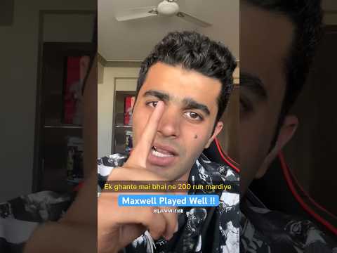 Maxwell Played Well🔥 | Yash Lalwani #shorts #maxwell #worldcup2023