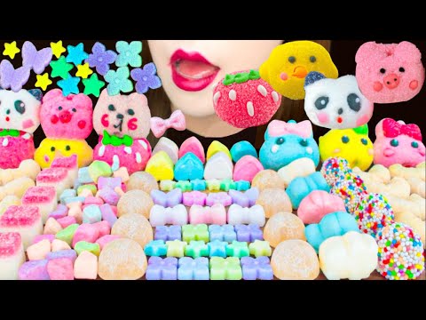 【ASMR】TINY CUTE SWEETS💗 MUKBANG 먹방 食べる音 EATING SOUNDS NO TALKING