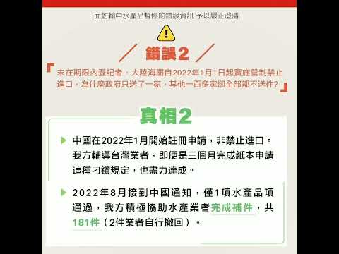 挺台灣圖片輯-2022/12/28 抗議中國惡搞我國水產品