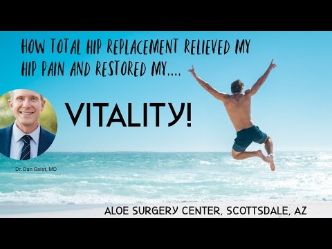 Behind the curtain of Total hip replacement done by Dr. Dan Galat: hip pain gone, vitality back."