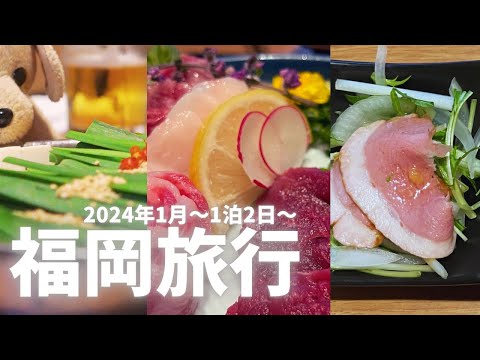 博多旅行1泊2日【2024年1月】☆初めて食べるもつ鍋は最高でした☆