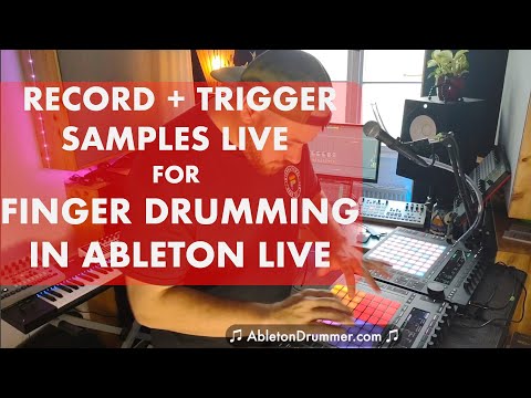 How to record samples live for finger drumming in Ableton Live