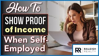 How To Show Proof Of Income as a Self-Employed Person