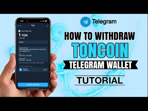 How to WITHDRAW Toncoin $TON on Telegram Wallet | Crypto App Tutorial