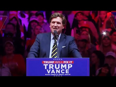 Elon Musk and Tucker Carlson speech at Trump’s NYC MSG rally | New York Madison Square Garden