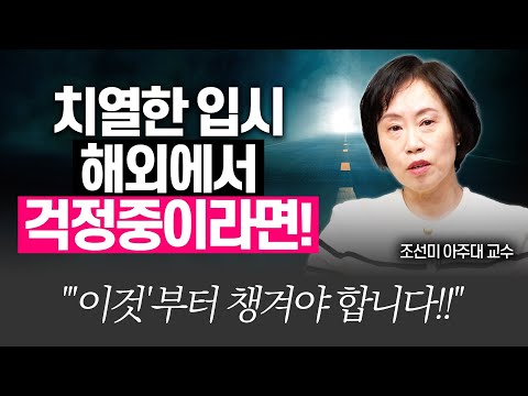 국제학교 5년차,  입시 걱정된다면 이렇게 하세요!(조선미 교수)[대기자상담]