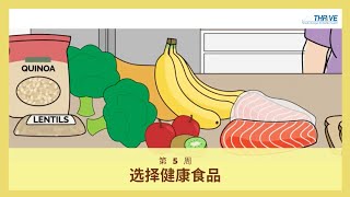 选择健康食品 // THRiVE in Simplified Chinese