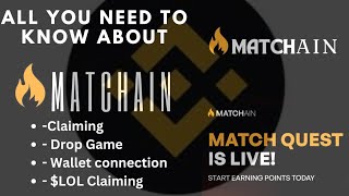 Things you need to do before the launch of matchain