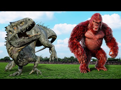 Rescue Kong VS Indominus Rex | The New Empire | Kingdom of the Planet of the Apes VS Jurassic Park 4