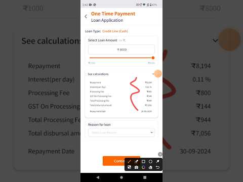 Loan ₹8000 And Bank Disbursement ₹7055 | New Personal Loan App 🔥✅ | Low Interest Loan App