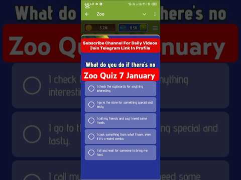 Zoo quiz 7 January claim 1000 point #zoonewproject