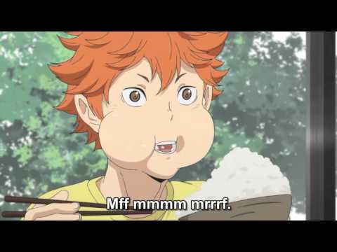 Haikyuu - Hinata Eats and Talk (s2e9)