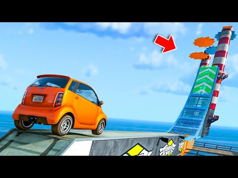 GTA 5 Crazy Parkour Race | GTA 5 No Copyright Gameplay | GTA Gameplay for TikTok & YouTube | 4K