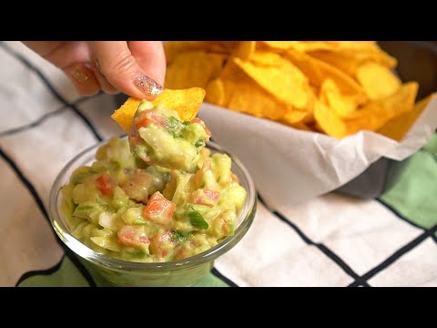 청키청키한 과카몰리 구아카몰 만들기 5분컷: 아보카도 손질방법 : Chunky Guacamole Recipe