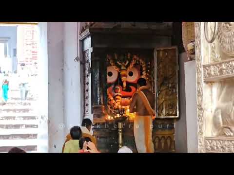 Jagannath temple door opening ritual and mangal aarti darshan 🙏🏻🥺Jagannath dham puri🙏🏻#video