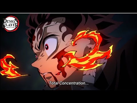 Tanjiro does it again😱 Thunder breathing and Hinokami Kagura | Demon Slayer Kimetsu no Yaiba