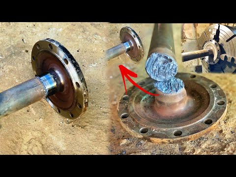 Amazing Technique Of RebuildingBroken Rear Axle |