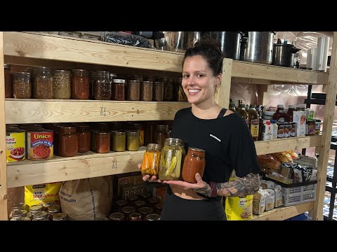 Homestead Pantry Tour | One YEAR worth of food