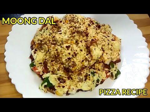 मूंगदाल पिज़्जा़ । High Protein Pizza Recipe | Moonglet Pizza |