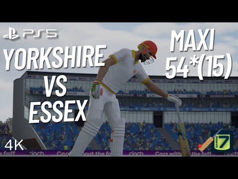 [PS5️⃣]🏏T2️⃣0️⃣🔹ESX VS YRK📍Headingley🔹#Cricket 24🔹4k🔹#Gameplay🔹60FPS🔹It sounded good !!!