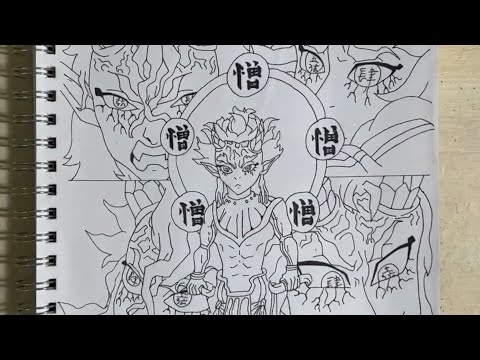 Drawing Hantengu's Clones from Demon Slayer (Kimetsu no Yaiba) PART 1