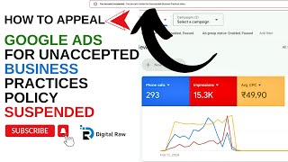 How To Appeal Google Ads For Unaccepted Business Practices Policy Suspended [ 2025 ]