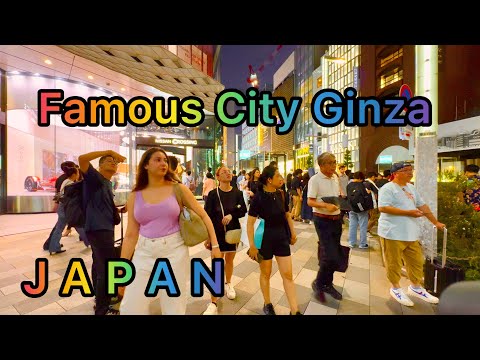 [4K HDR] Ginza is the most expensive City in Japan. # Walking Tour from Tokyo ➡️ Hibiya ➡️ Ginza.