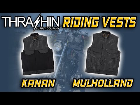 New Thrashin Supply Kanan & Mulholland Leather Riding Vests