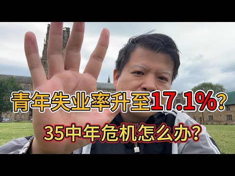 青年失业率升至17.1%？35岁中年危机怎么办？#价值投资 #美股投资​ #中国股市 #投资策略​ #美股​ #A股 #港股