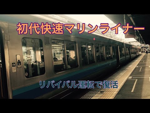 【213系マリンライナー 】今ではJR西日本の普通列車でしか使われない。