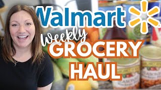 LARGE WEEKLY GROCERY HAUL | WALMART+ DELIVERY | GROCERY HAUL + MEAL PLAN