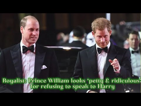 Royalist: Prince William looks ‘petty & ridiculous’ for refusing to speak to Harry