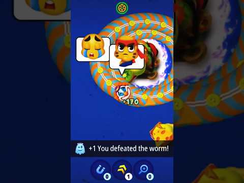 worms io slither snake gameplay io magic gameplay #game #trending #viral #gaming