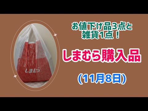 【しまむら購入品】名古屋のしまむらさんでお値下げ品3点GET！(11月8日)