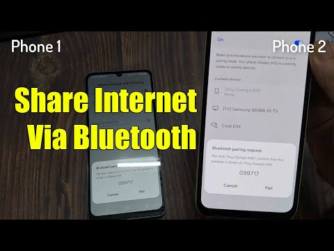 Share Internet Via Bluetooth - Android Bluetooth Tethering Phone to Phone