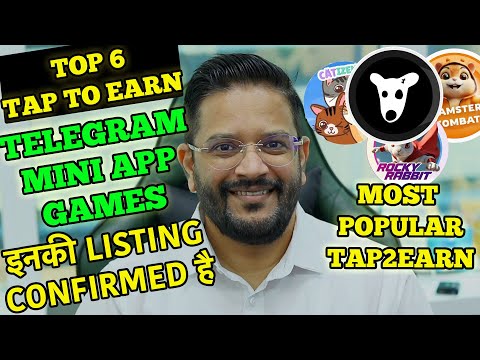 Top 6 Tap-to-Earn Telegram Mini App Games like Hamster Kombat & Dogs, Listing in October 2024