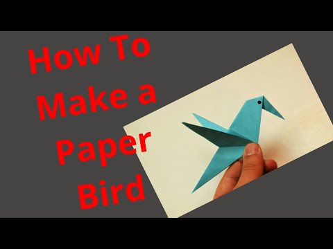 Paper Bird - How to Make a Paper Origami Bird with Super Easy Way