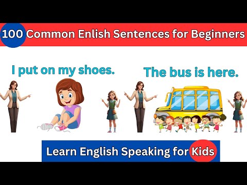 100 Common Sentences in English for Beginners | Learn English for Kids | #englishlearningvideo