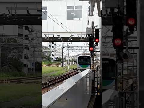 激レア　所沢駅新宿線から池袋線の転線シーン