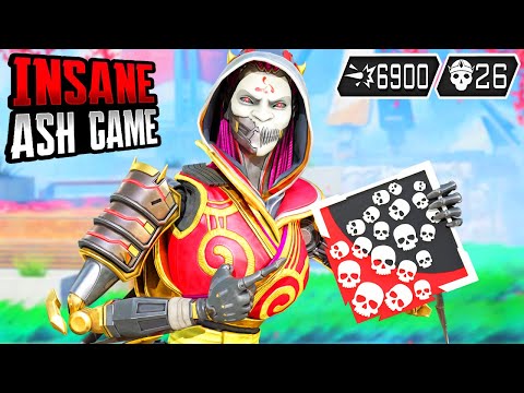 INSANE ASH 26 KILLS & 6900 DAMAGE GAME (Apex Legends Gameplay)